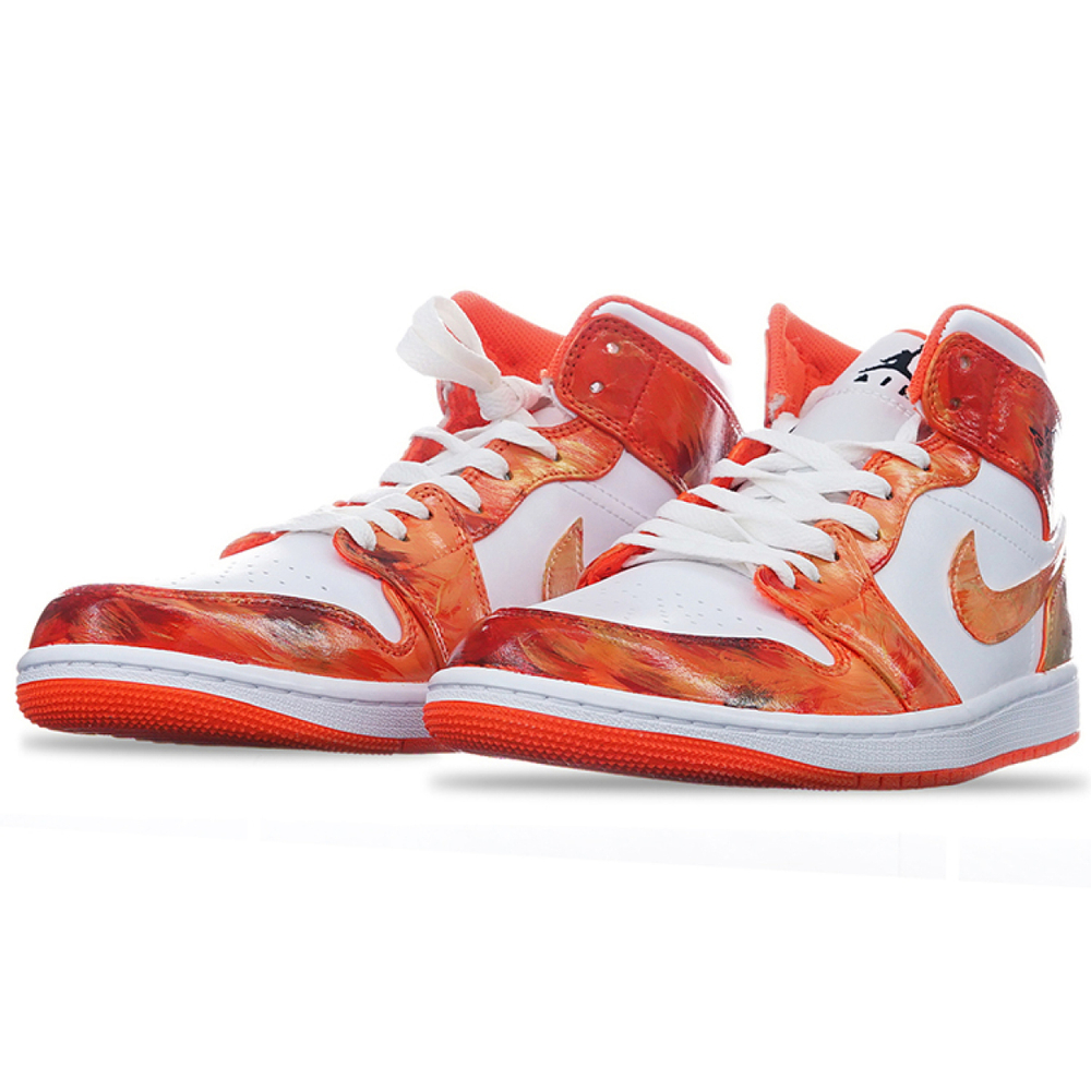 【 】 Jordan Air Jordan 1 Mid SE "White/Orange"