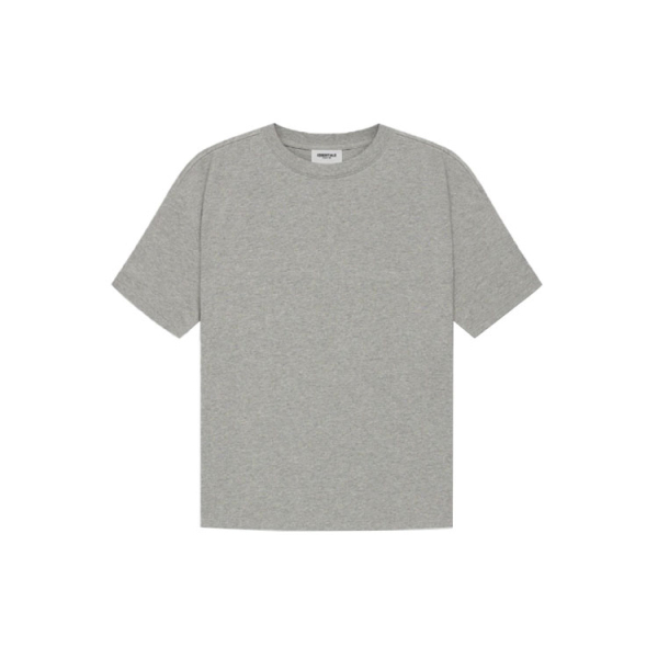 Fear of God Essentials SS21 Short Sleeve Tee Dark Heather Oatmeal Logo T