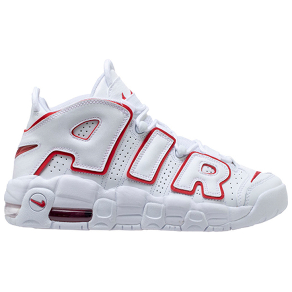 Nike Air More Uptempo White Varsity Red Outline"