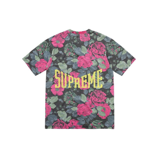 Supreme SS18 Flowers Tee Black T