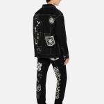 EVISU Multi-Pocket Loose Fit Denim Shirt Jacket