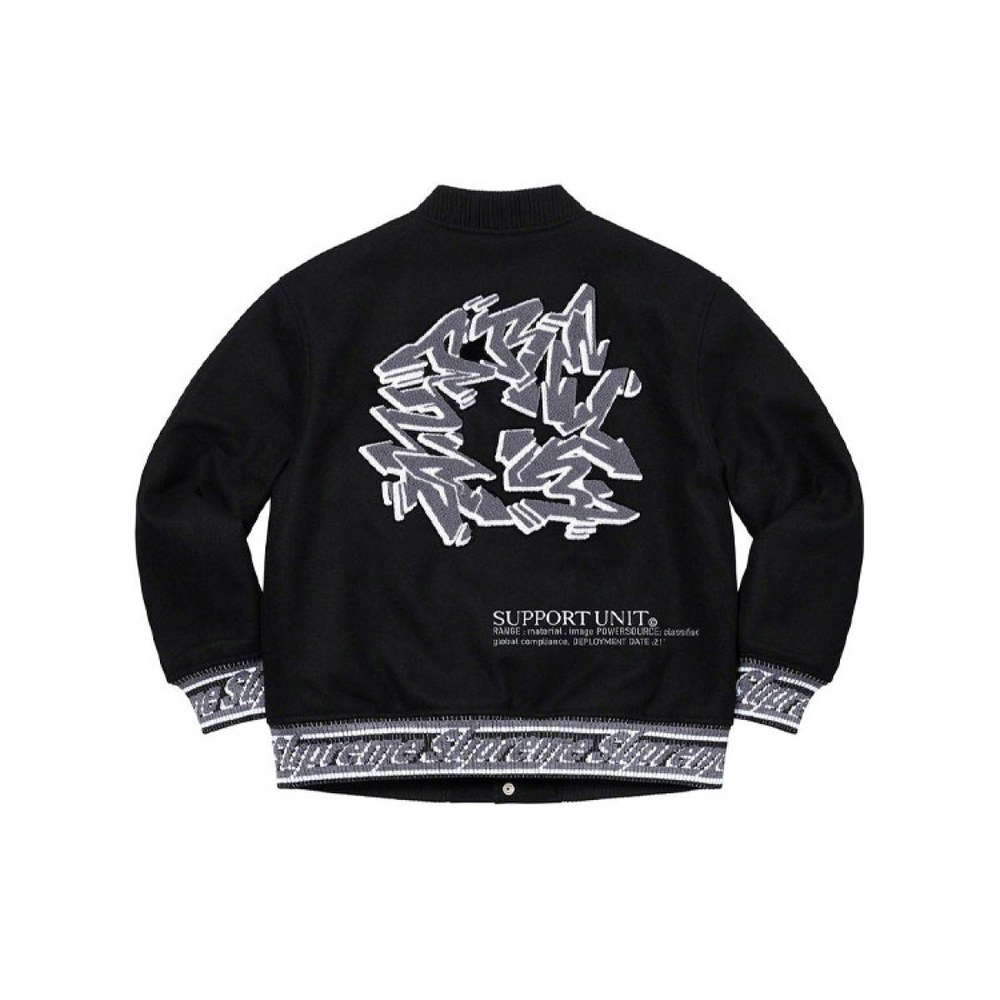 Supreme FW21 Week 12 Support Unit Varsity Jacket