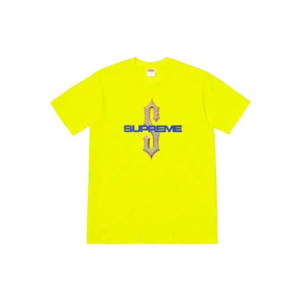 Supreme SS18 Diamonds Tee Bright Yellow T