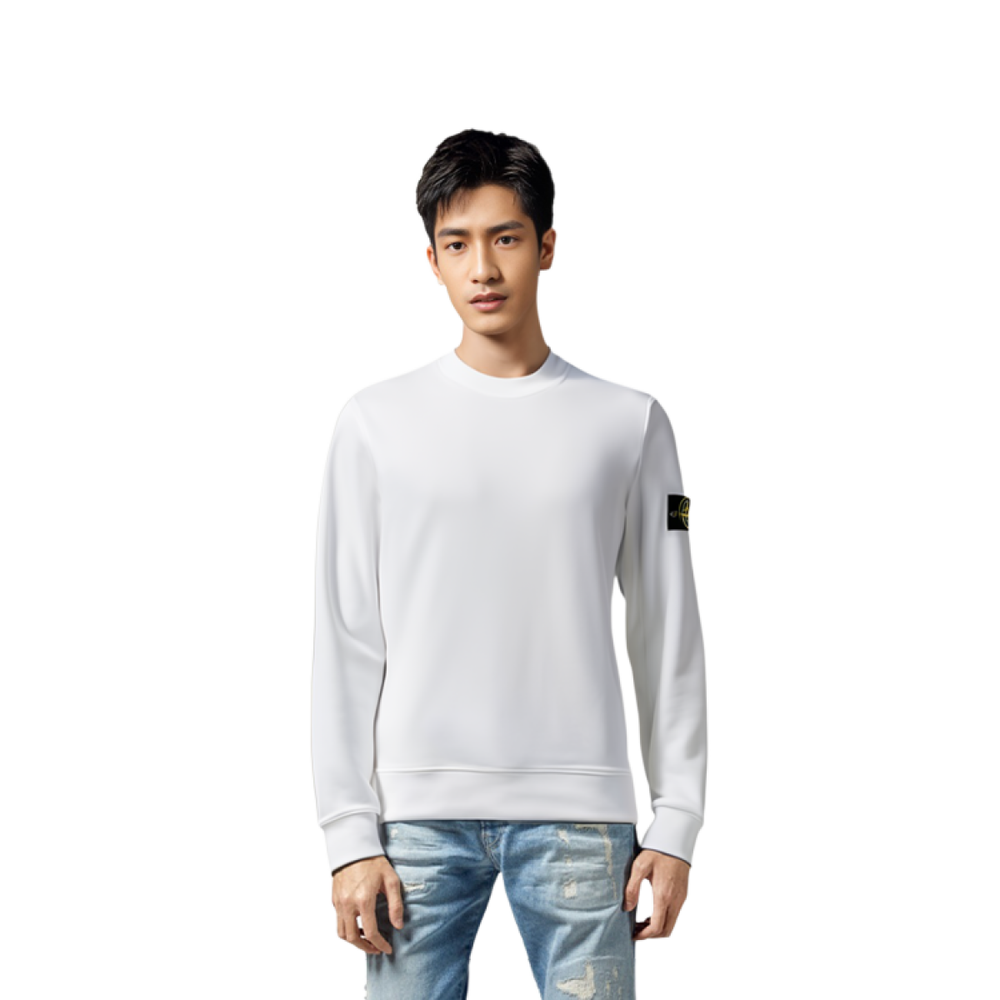 STONE ISLAND Garment Dyed Crew Sweat
