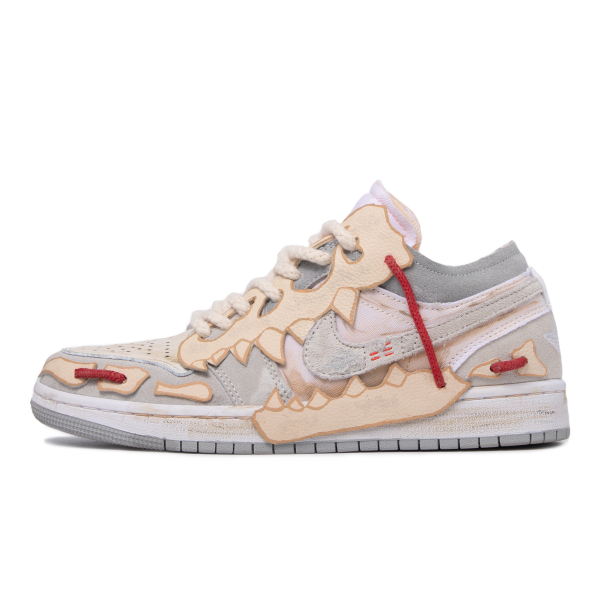 【 】 Jordan Air Jordan 1 Mid SE Craft(GS) "White and Phantom" GS