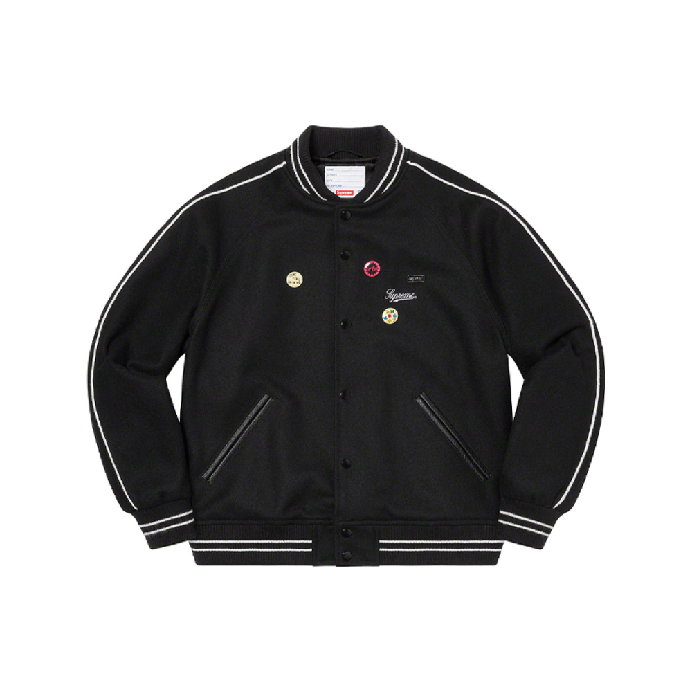 Supreme SS21 Week 11 x Jamie Reid It's All Bollocks Varsity Jacket