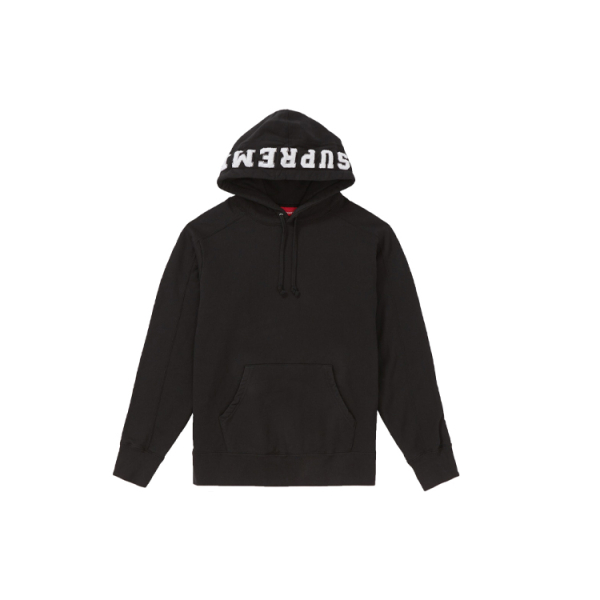 Supreme FW18 Paneled Hooded Sweatshirt Black