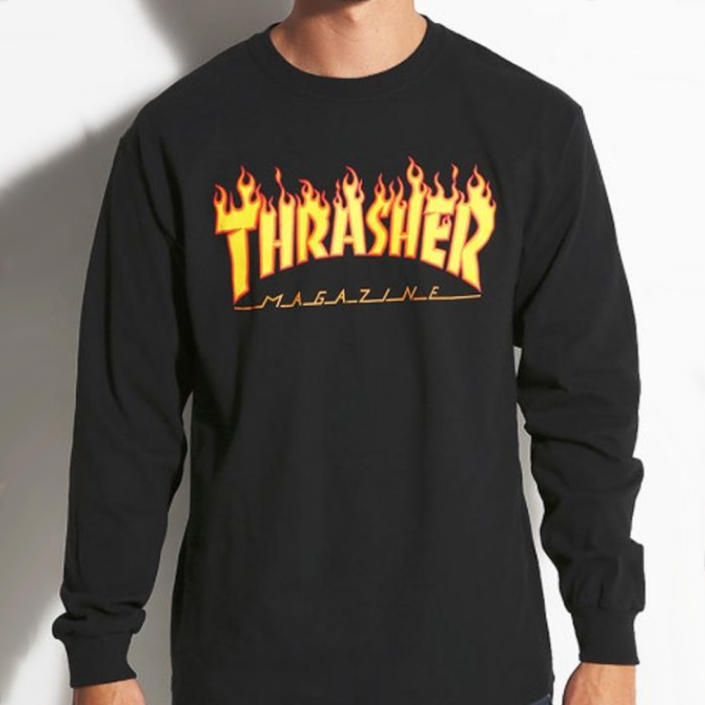Thrasher Skate Mag Ls Tee Logo T