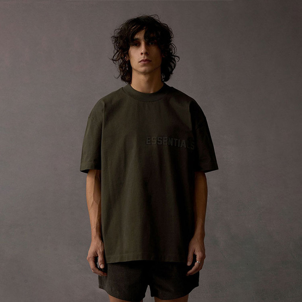 Fear of God Essentials SS23 Womens Essential Tee Off Black Logo T