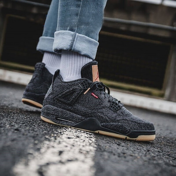 Air Jordan 4 Retro Levis Black