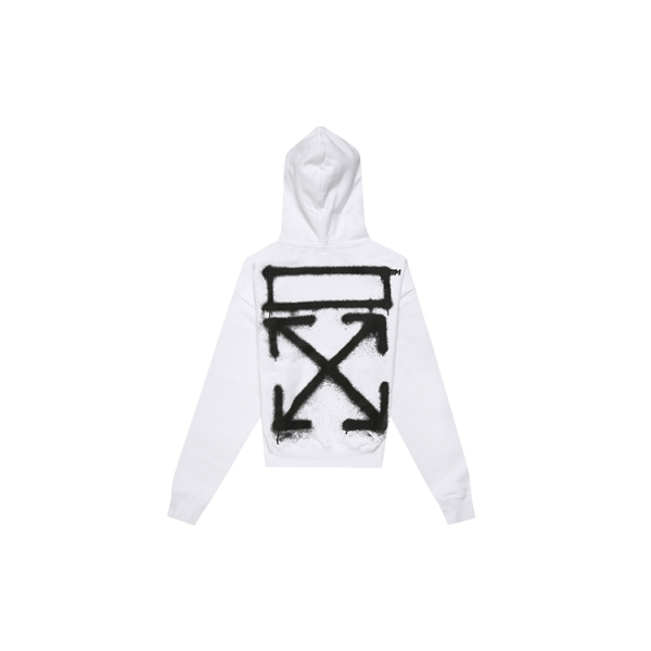 OFF-WHITE White Spray Painting Hoodie