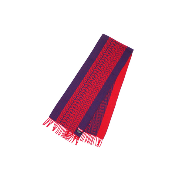 Supreme FW18 Logo Repeat Scarf Navy
