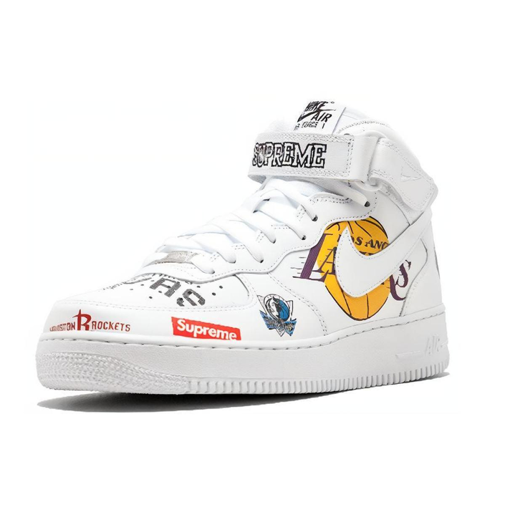 Supreme x Nike Air Force 1 NBA White