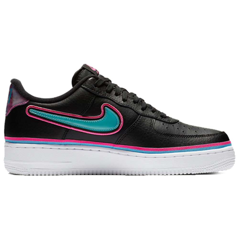 Nike Air Force 1 Sport NBA Black Blue Gale Laser Fuchsia