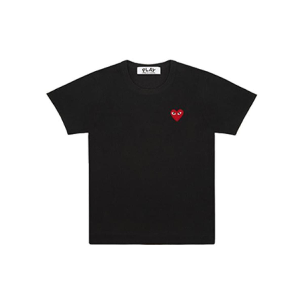 CDG PLAY heart logo patch T-shirt T