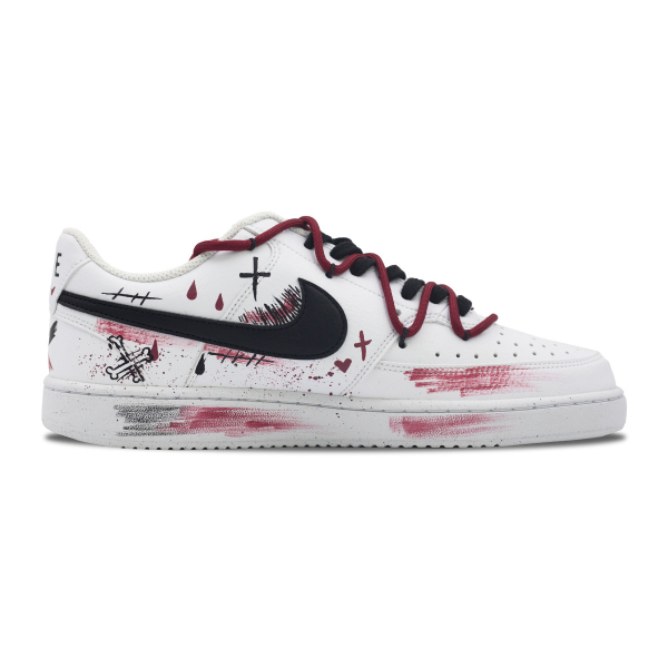【 】 Nike Court Vision 1 Low Skeletons