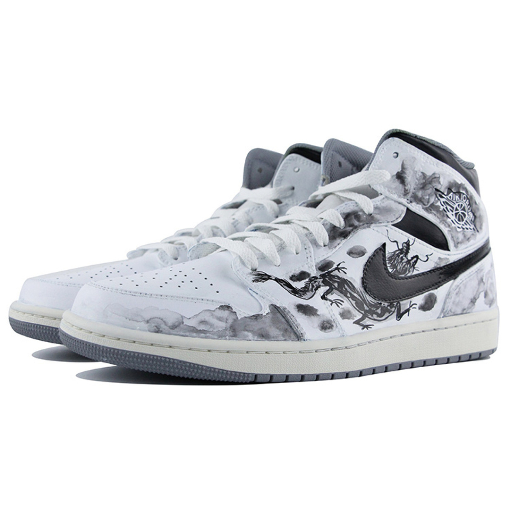 【 】 Jordan Air Jordan 1 Mid Vintage Grey