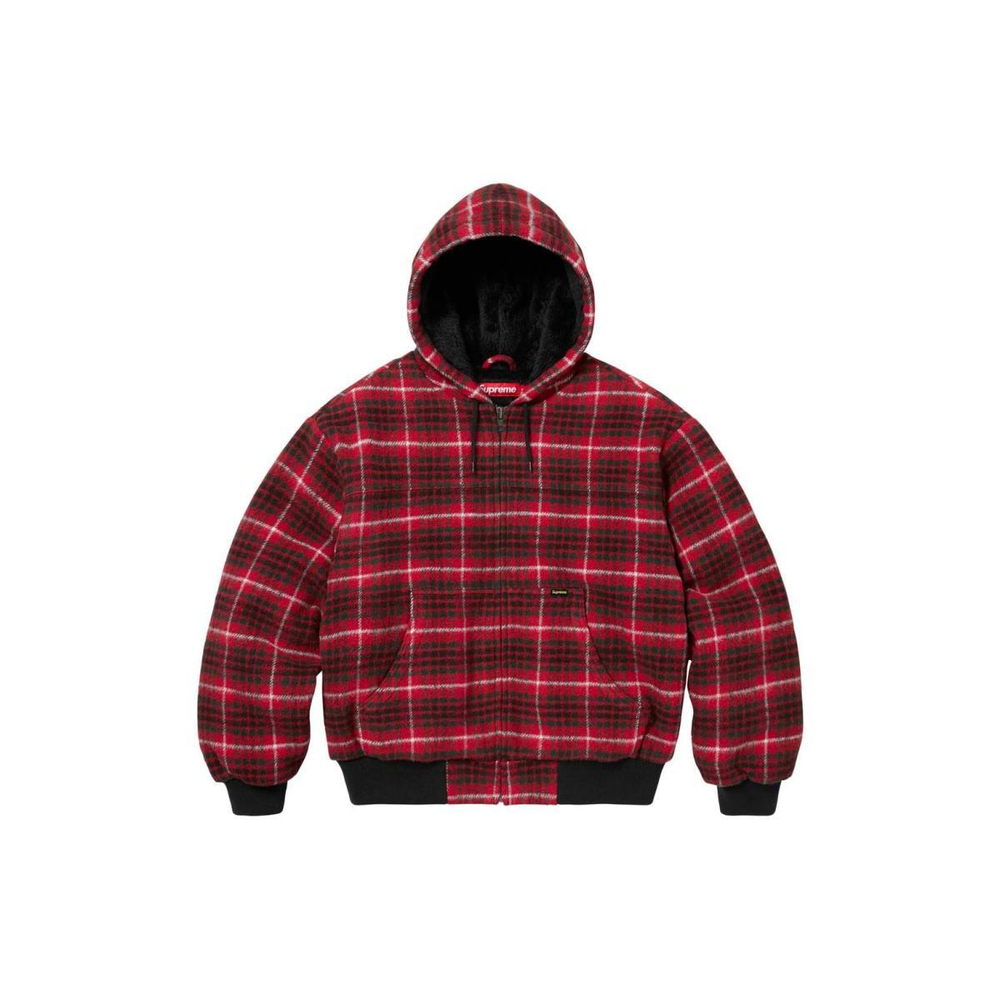 Supreme FW23 WEEK3 PLAID WOOL HOODED WORK JACKET