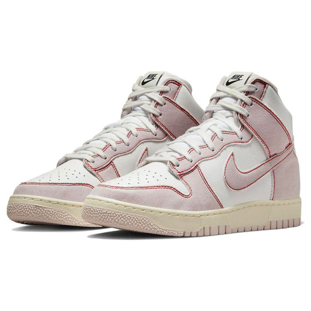 Nike Dunk High 1985 pink denim