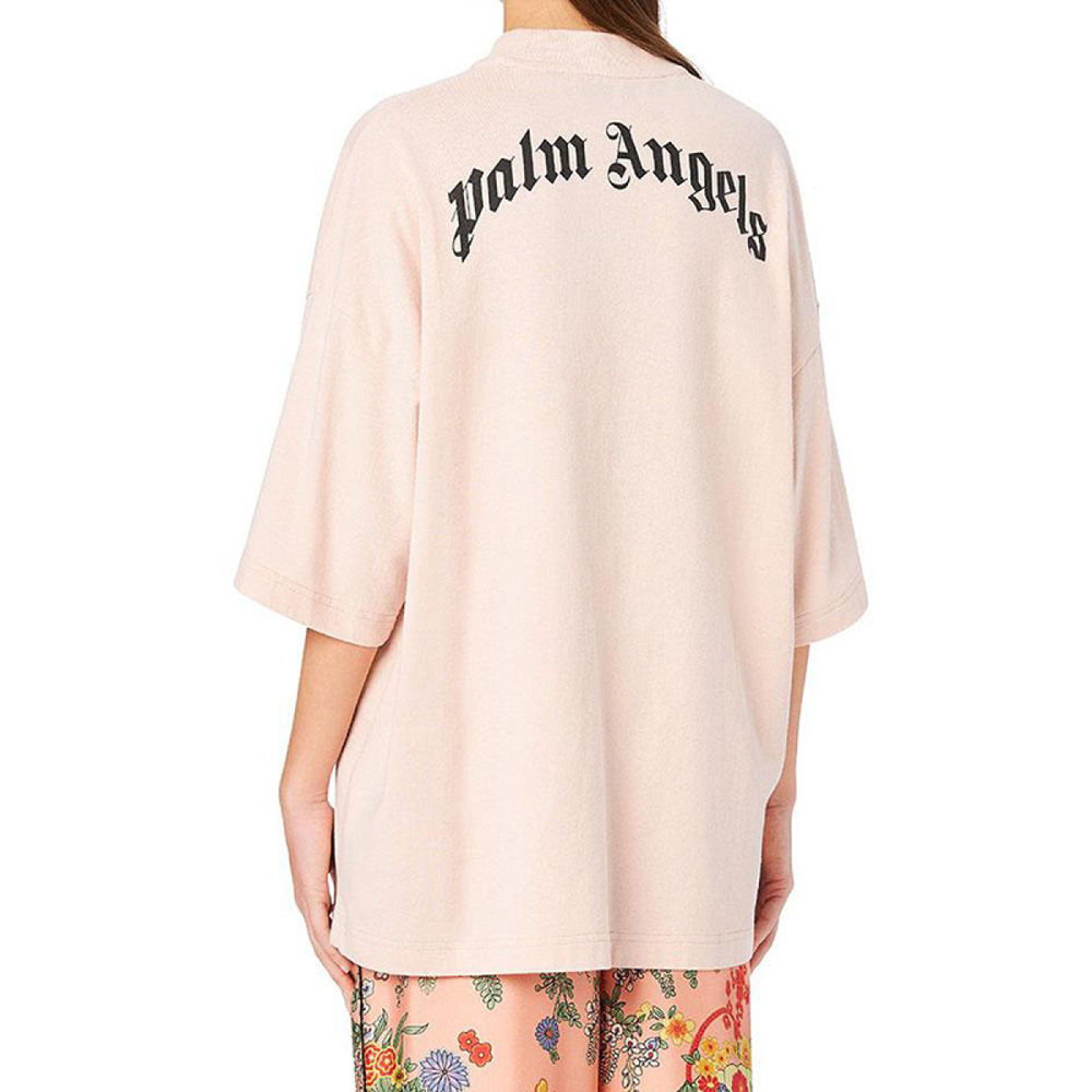 PALM ANGELS Pink Bear S/S T-shirt logo T