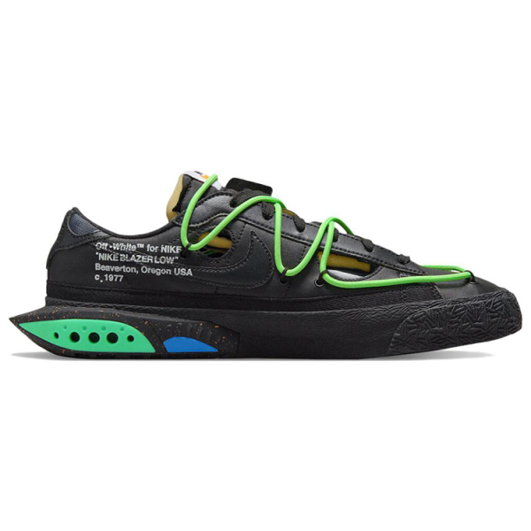 OFF-WHITE x Nike Blazer 77 "Black and Electro Green"
