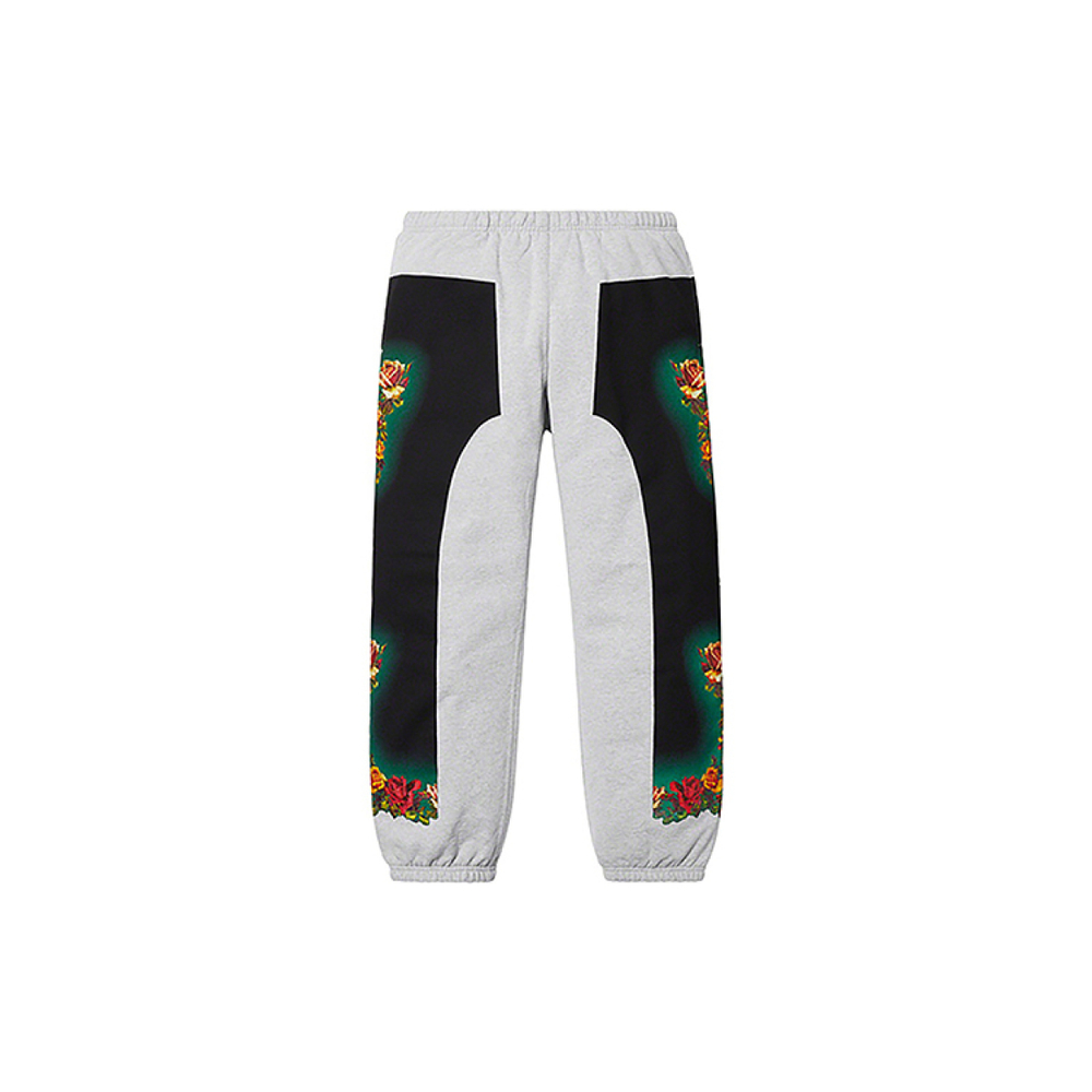 Supreme SS19 x Jean Paul Gaultier Floral Print Sweatpant Grey