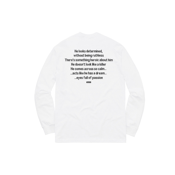 Supreme FW18 The Killer L/S Tee White T