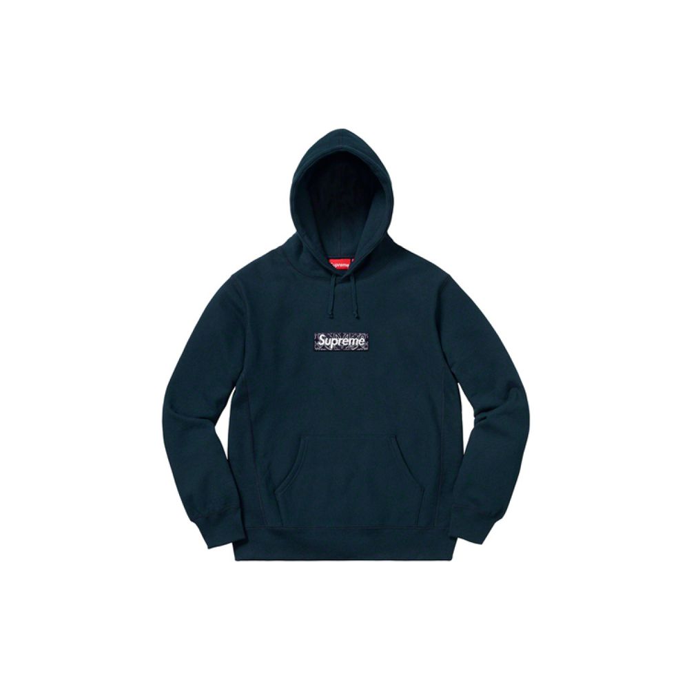 Supreme FW19 Week 16 Bandana Box Logo Hooded Sweatshirt