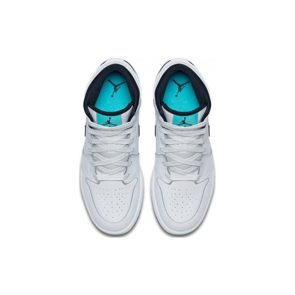 Jordan Air Jordan 1 Retro Mid White Black Hyper Jade