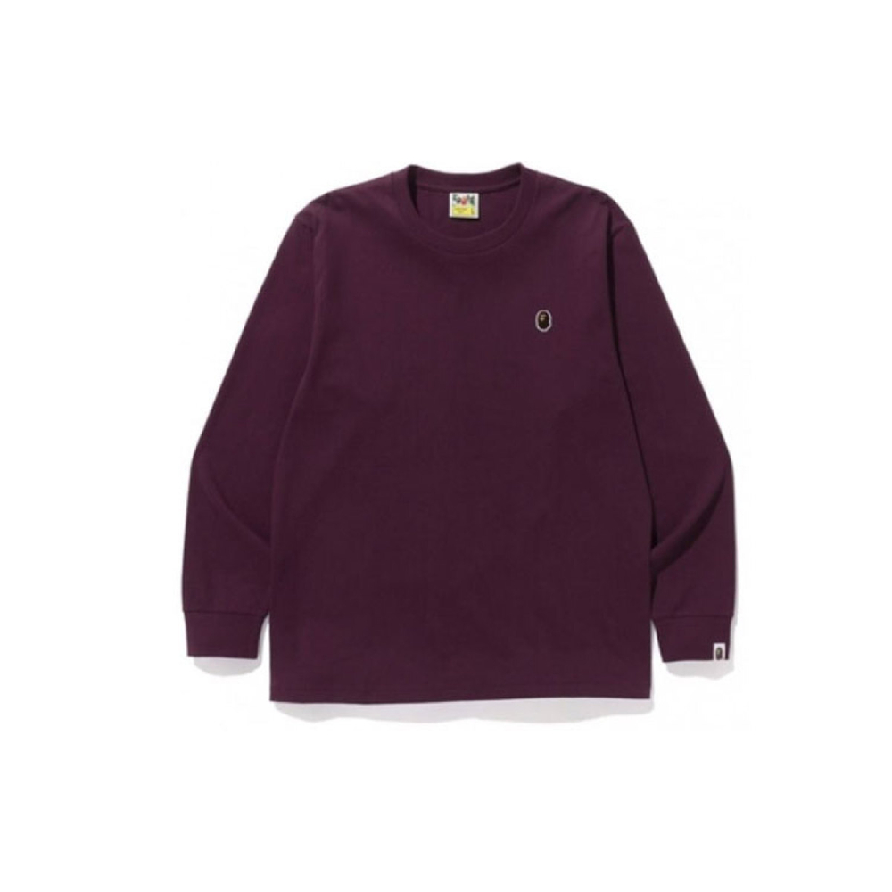 A BATHING APE Head One Point L/s Tee Logo T