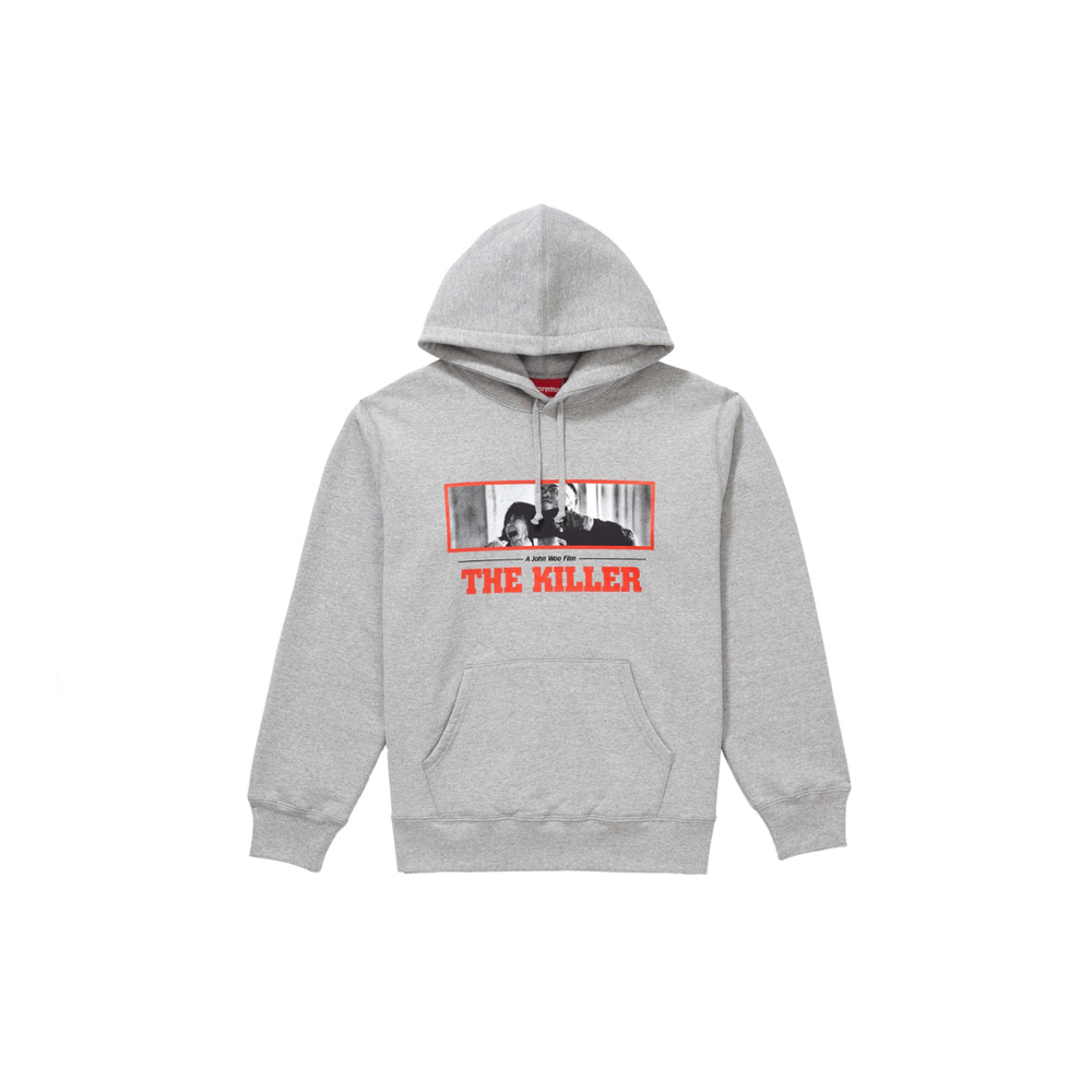 Supreme FW18 The Killer Hooded Sweatshirt Heather Grey