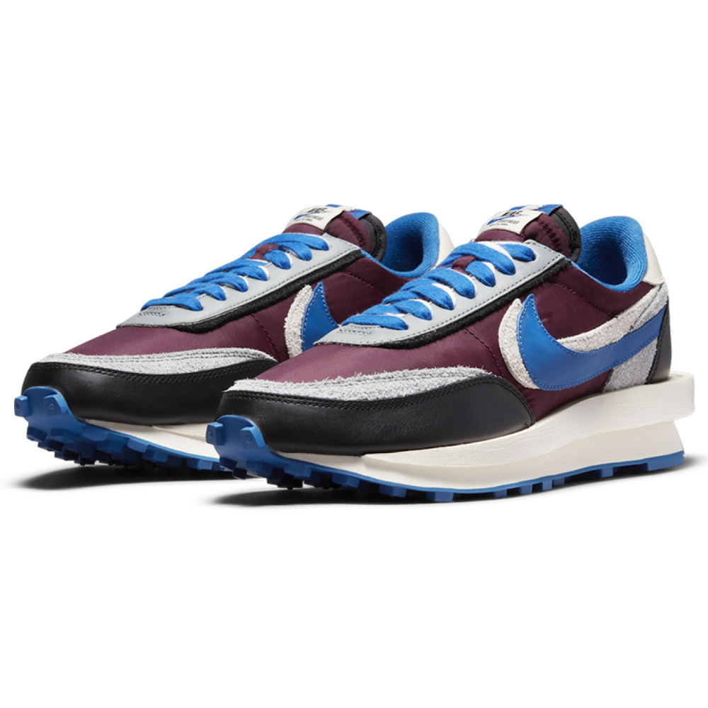 Sacai x Nike Waffle night maroon and team royal