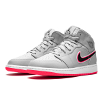 Jordan Air Jordan 1 Mid Wolf Grey Racer Pink Black