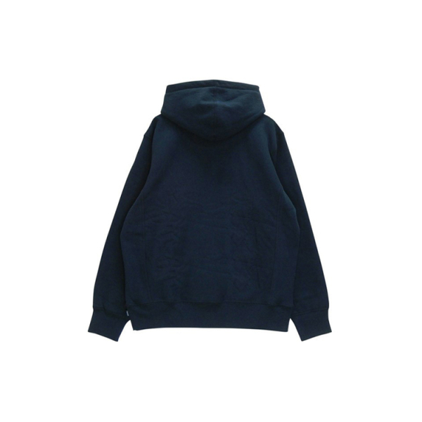 Supreme FW18 Classic Script Hooded Sweatshirt Navy logo