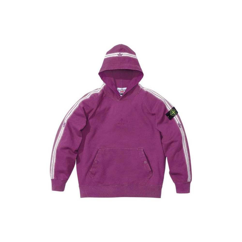 Supreme x STONE ISLAND Stripe Hooded Sweatshirt SS22