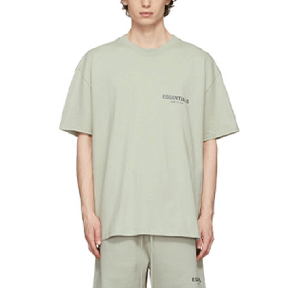 Fear of God Essentials FW21 Green/Concrete Logo T