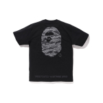 A BATHING APE x Undefeated 5 Strikes Tee Black T