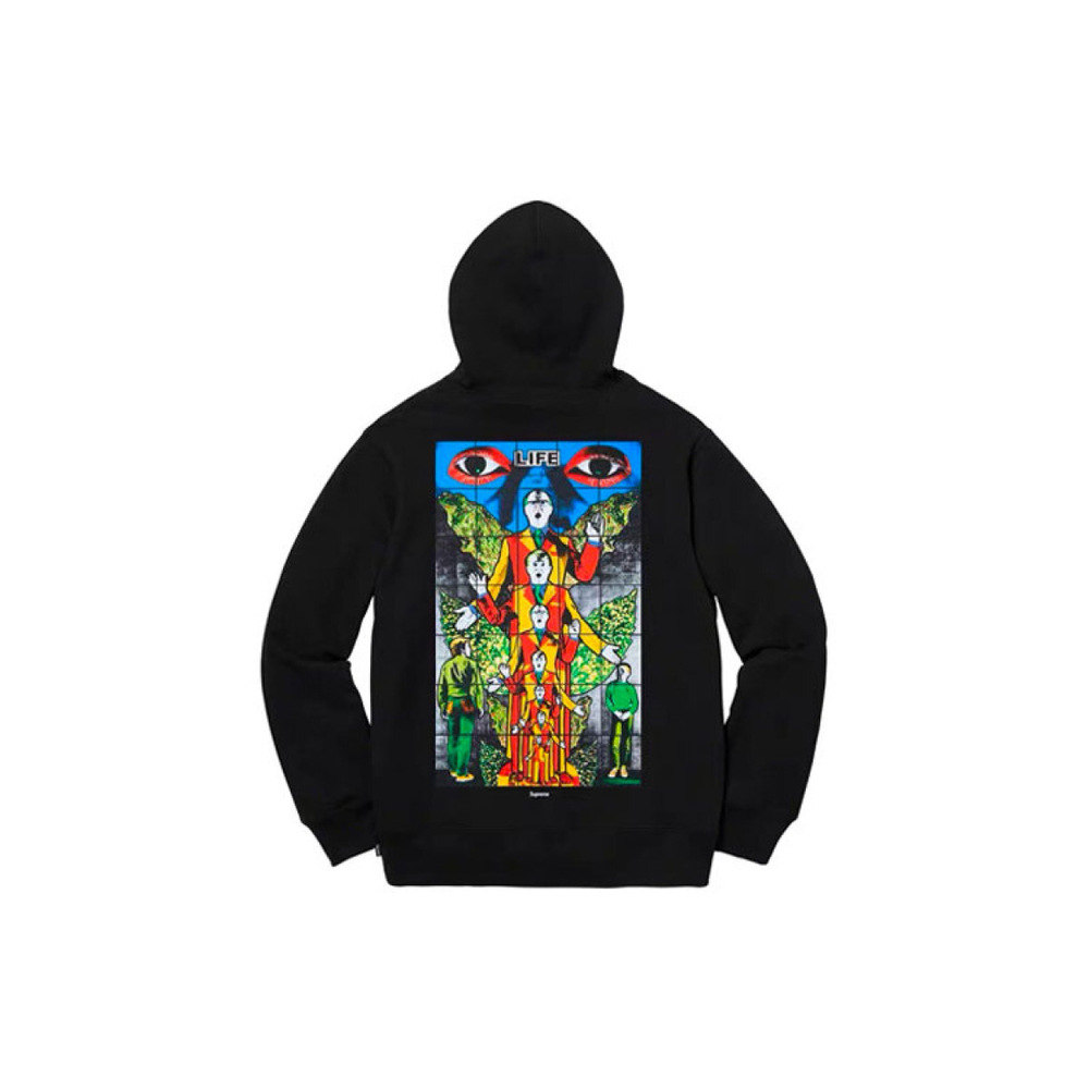 Supreme SS19 Gilbert & George/Supreme LIFE Hooded Sweatshirt Black