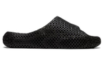 Asics simple hollow non-slip one-word slippers for men and women in the same style black
