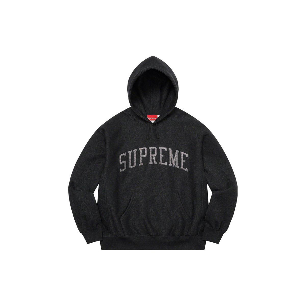 Supreme SS23 Week7 GLITTER ARC HOODED SWEATSHIRT Logo