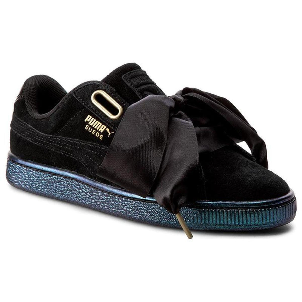 PUMA Suede Heart Satin Black