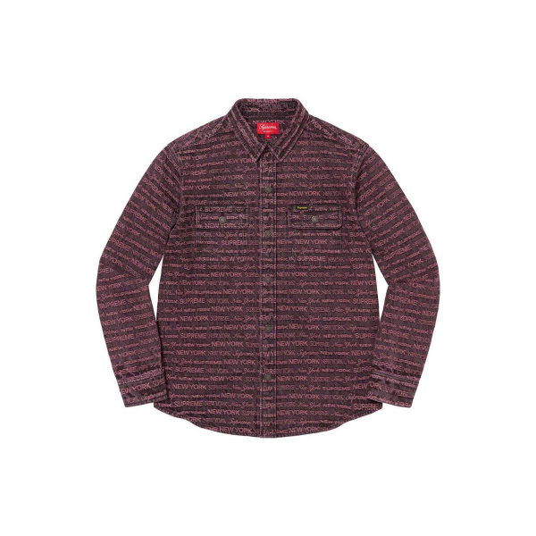 Supreme FW22 Week 4 Multi Type Jacquard Denim Shirt