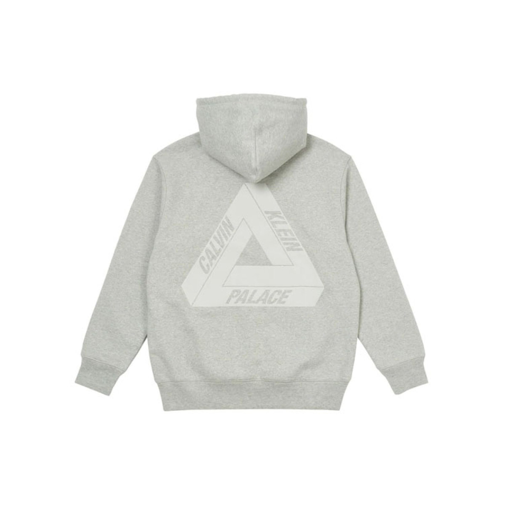 PALACE x Calvin Klein Tri-Ferg Hood Light Grey Marl Logo