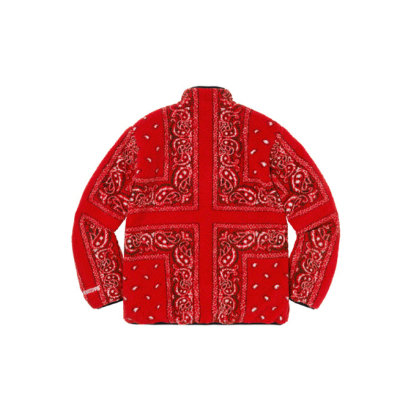 Supreme FW19 Week 3 Reversible Bandana Fleece Jacket
