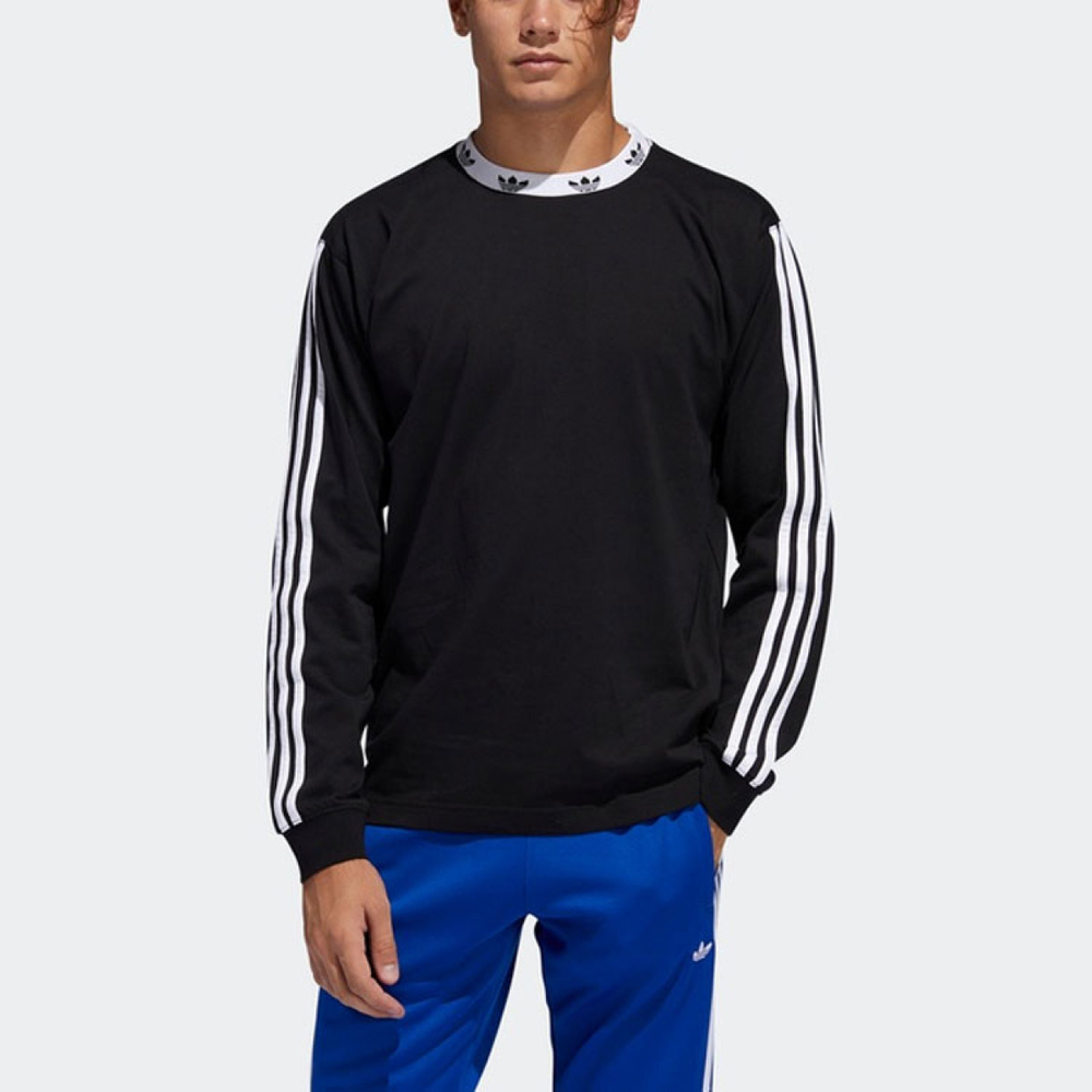 Adidas originals Trefoil Rib Ls Tee Logo