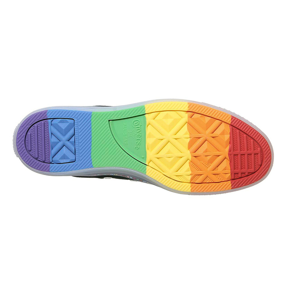 Converse All Star Low Trainers Rainbow Black
