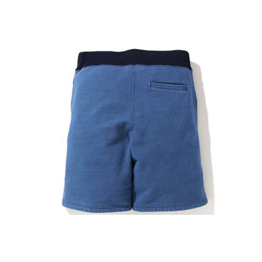BAPE Indigo Tiger Shark Sweat Shorts