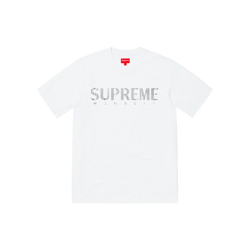 Supreme SS19 Gradient Logo Tee White logo T
