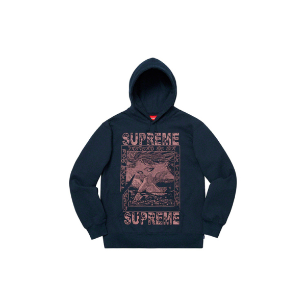 Supreme FW19 Week 2 Doves Hooded Sweatshirt