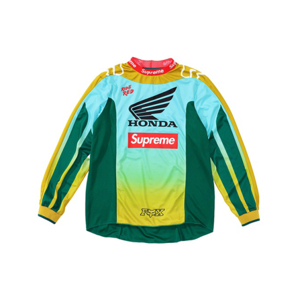 Supreme FW19 Week 6 x Honda x Fox Racing Moto Jersey Top Logo T